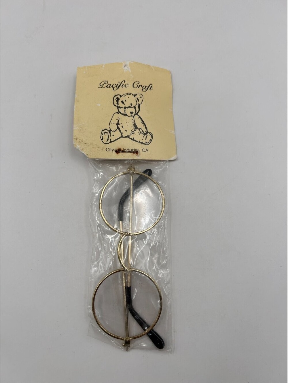 Pacific Craft Mini Eye Glass Round Tone Doll Bear Spectacles SKU 334459 New